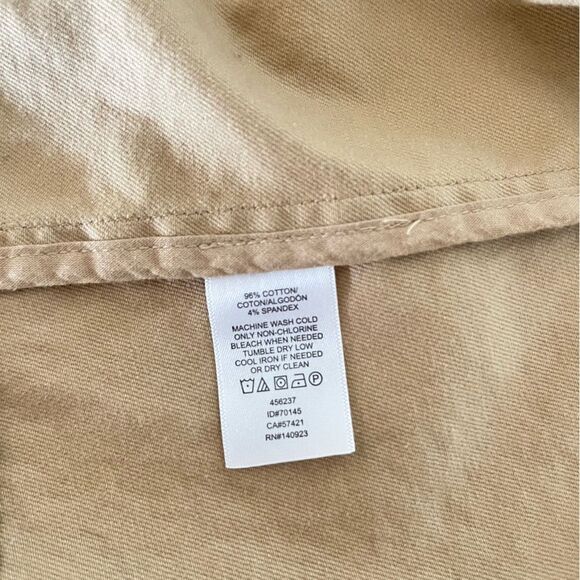 Zara Cropped Bell Sleeve Khaki Jacket - Picture 9 of 9